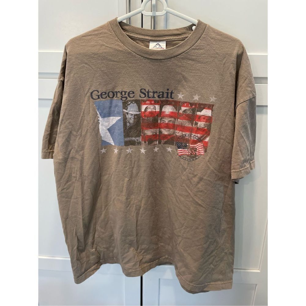 George Straight American Original Vintage Short Sleeve Shirt Sz 2XL